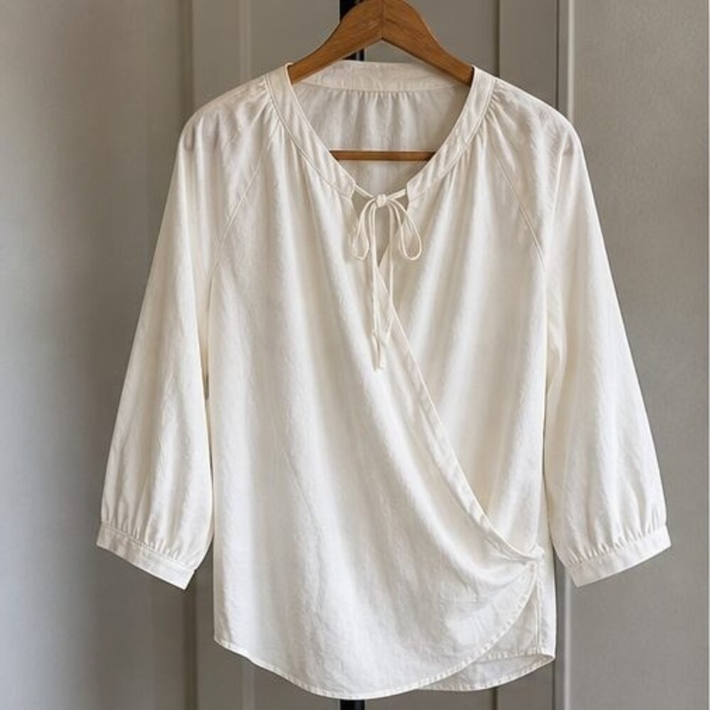 Ivory Ruffle Blouse